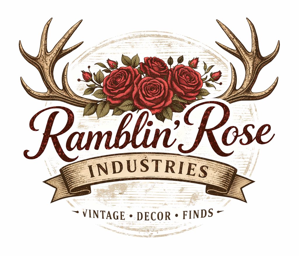 ramblin' rose industries logo design